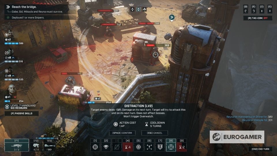 Gears Tactics best skills and build for Support